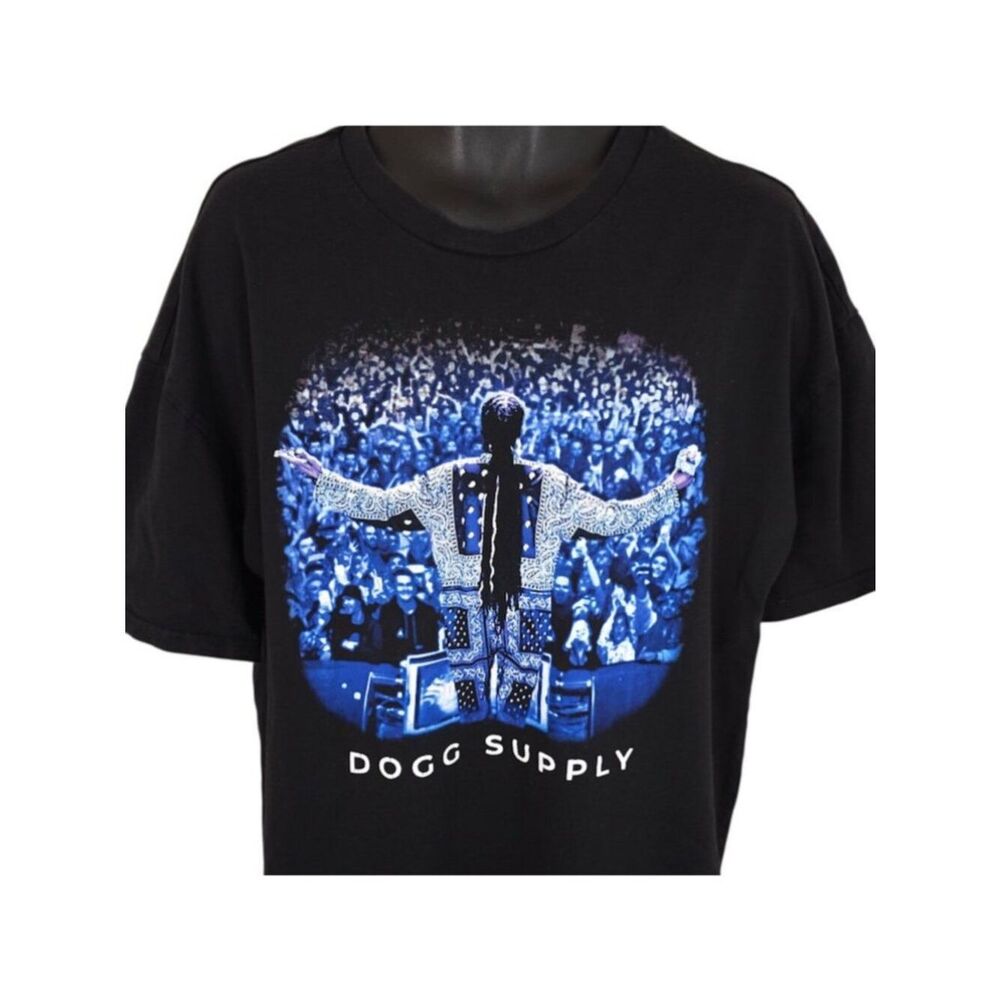Snoop Dogg T Shirt Mens Size Large Black Dogg Supply Rap Hip Hop